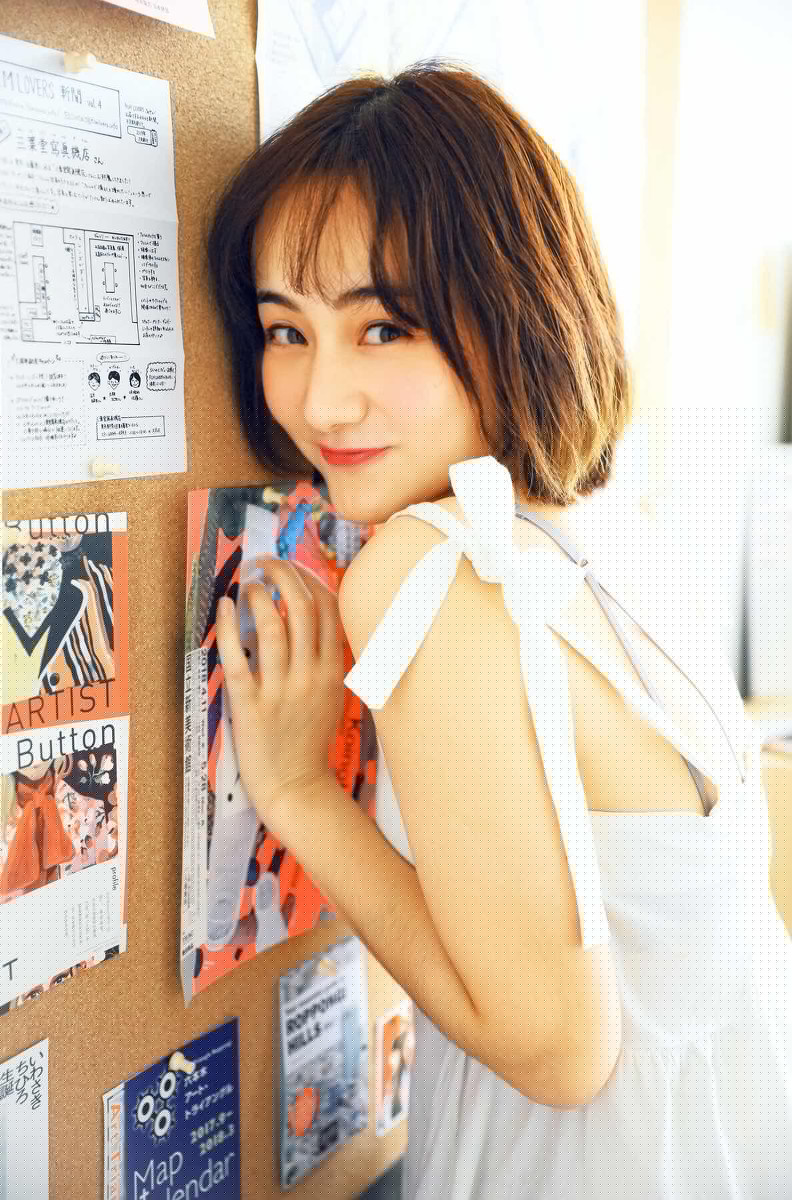 日系短发美女清新养眼私房写真图片
